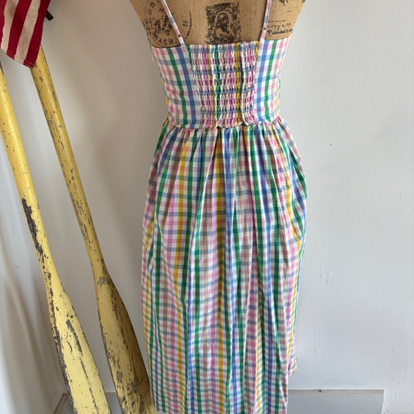 J.Crew Factory Multi color Gingham Dress - Picture 2 of 7